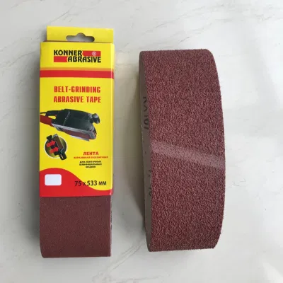 Aluminium Oxide Abrasive Endless Sanding Belts for Polishing Wood Stainless Steel Metal Surface Grinding and Rust Removing