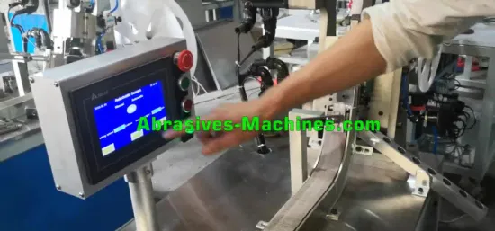 Factory Direct Flap Wheel Making Producing Machine Abrasive Flap Wheel Cutting Machine